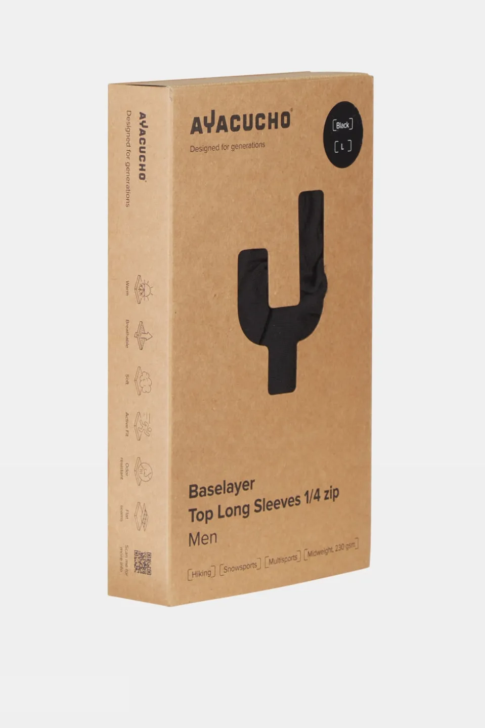 Ayacucho Baselayer Top LS 1/4 Zip Ondershirt