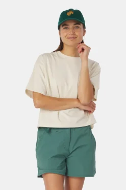 Ayacucho Cropped Mini Embroidery Tee Dames