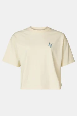 Ayacucho Cropped Mini Embroidery Tee Dames
