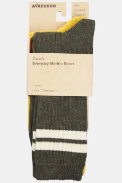 Ayacucho Everyday Merino Sok 2-Pack