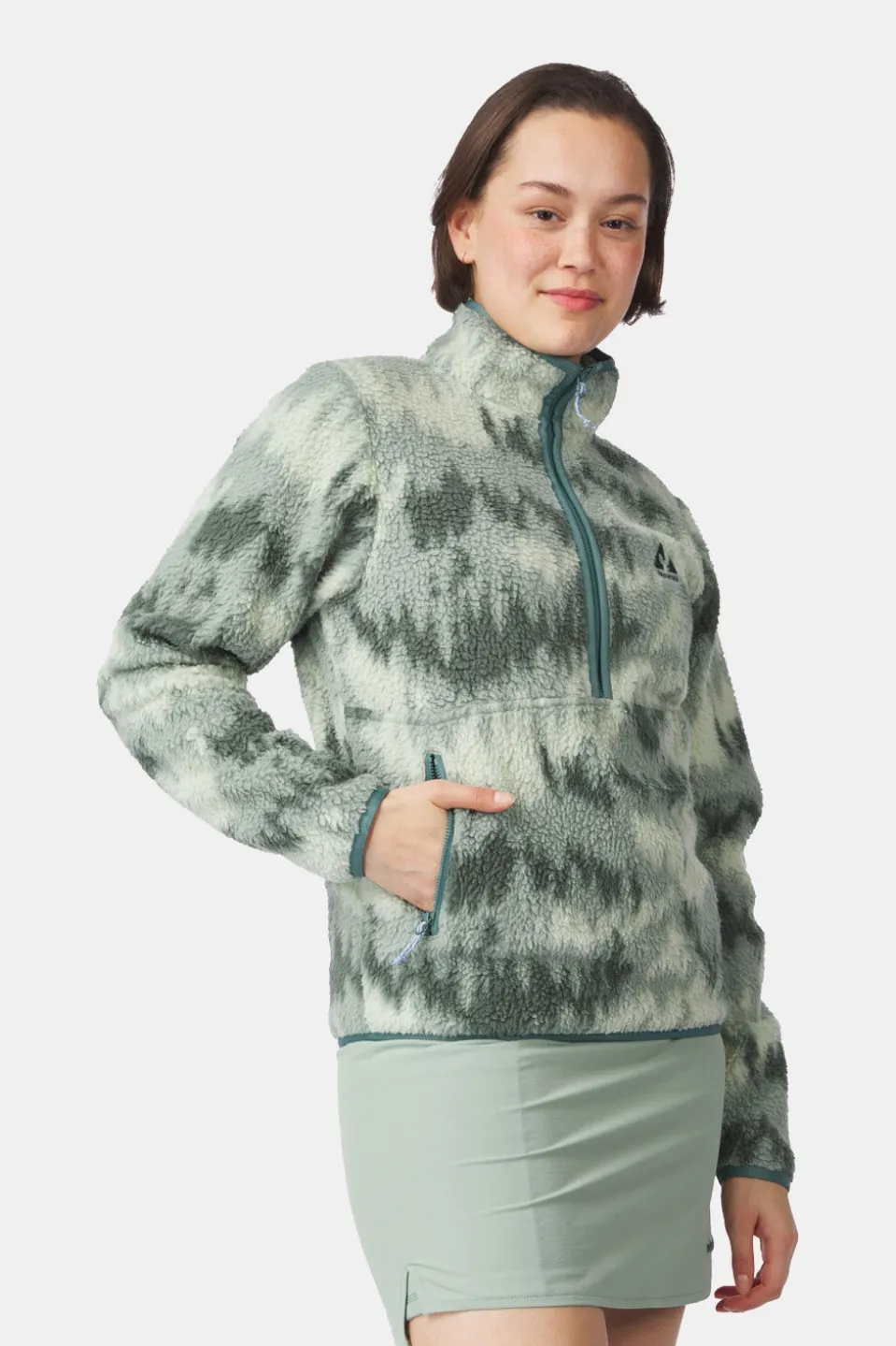 Ayacucho Flynn Printed 1/2 Zip Fleecetrui Dames