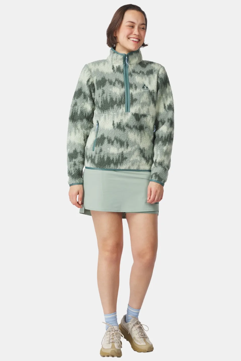 Ayacucho Flynn Printed 1/2 Zip Fleecetrui Dames
