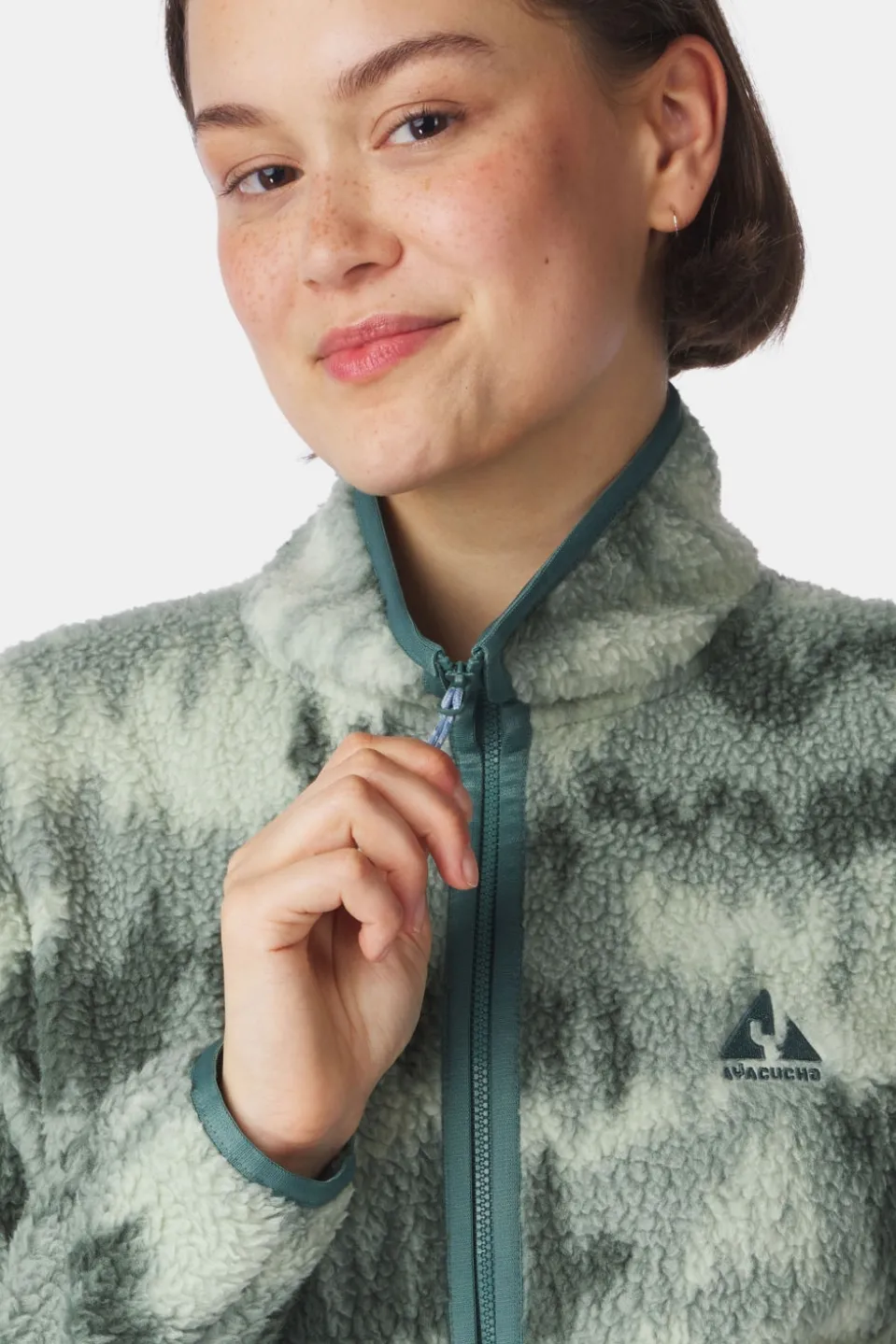 Ayacucho Flynn Printed 1/2 Zip Fleecetrui Dames