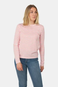 Ayacucho Womens Long Sleeve Striped T-Shirt