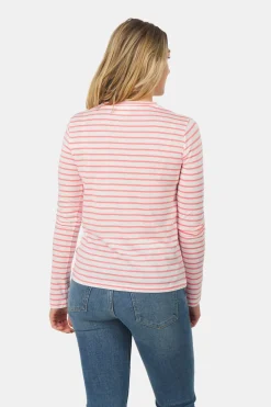 Ayacucho Womens Long Sleeve Striped T-Shirt