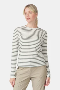 Ayacucho Womens Long Sleeve Striped T-Shirt