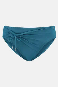 Beachlife 202A - Petrol Mid Waist Bottom Bikinibroekje Dames