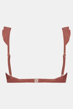 Beachlife Chocolate Shine Padded Wired Bikini Top