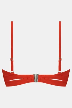 Beachlife Fiery Red Padded Wired Bikini Top
