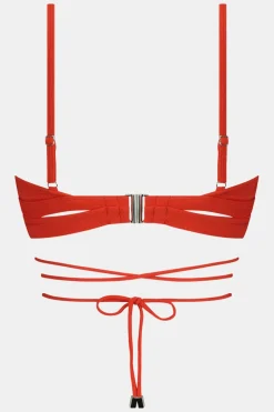 Beachlife Fiery Red Padded Wired Bikini Top