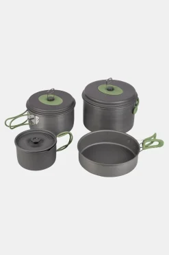 Bo-Camp Explorer XL 4-Delig Hard Anodized Pannenset