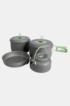 Bo-Camp Pannenset Explorer 4-Delig Met Theeketel