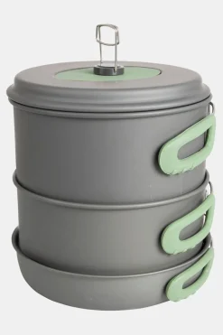 Bo-Camp Pannenset Explorer 4-Delig Met Theeketel