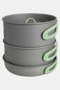 Bo-Camp Pannenset Explorer 4-Delig Met Theeketel