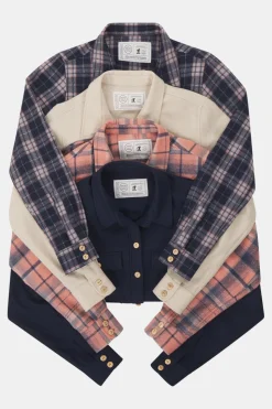 Buitenmens Flannel Melton Ruit Blouse Dames