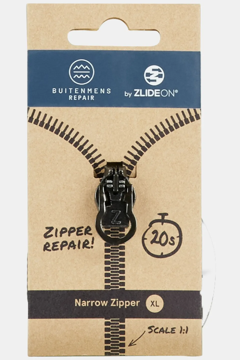 Buitenmens Narrow Zipper XL Rits