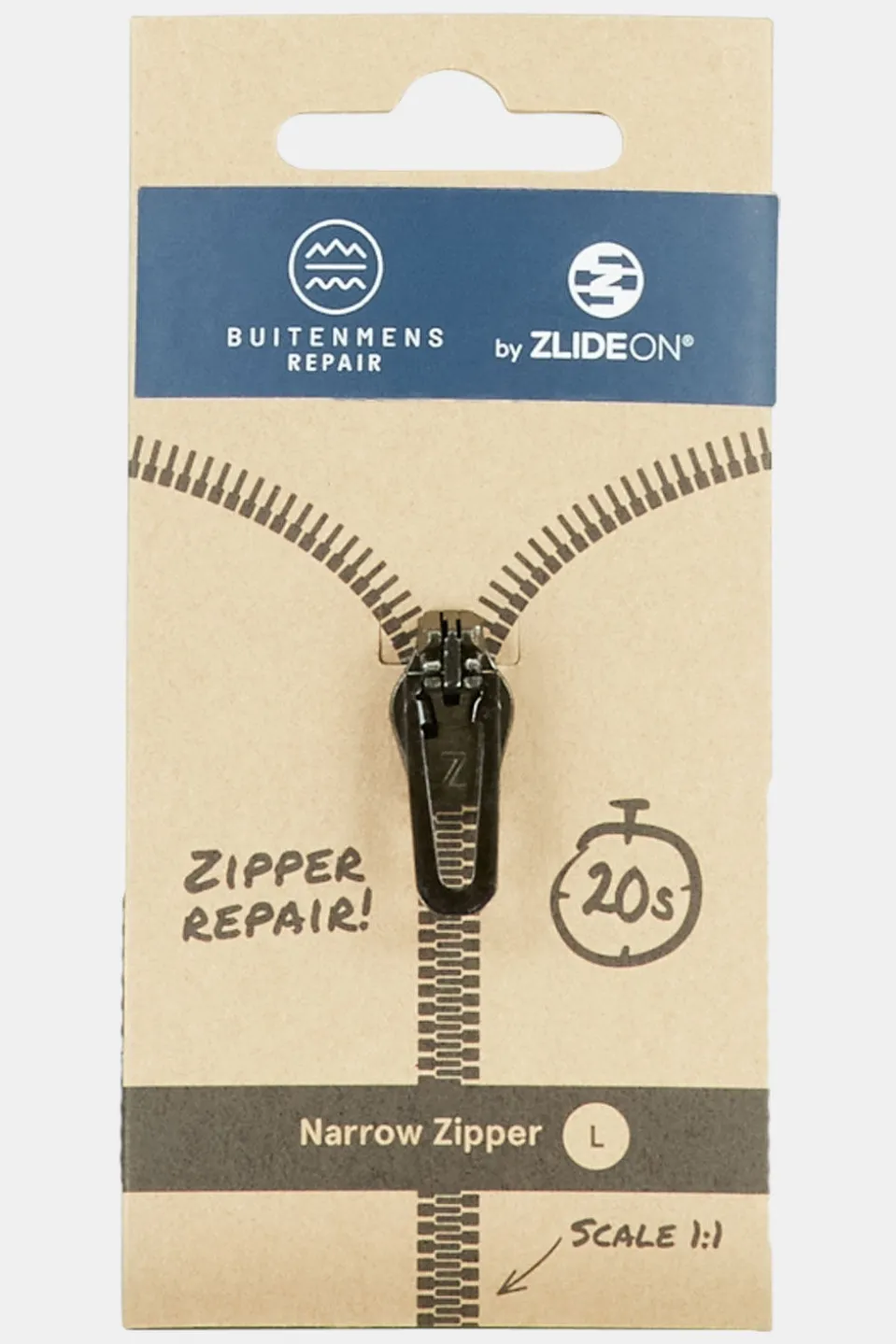 Buitenmens Narrow Zipper L Rits