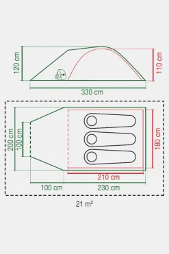 Coleman Pingora Black Out 3-Persoonstent