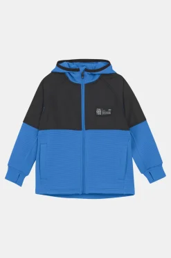 Color Kids Fleece Stretch Jacket W. Hood Midlayer Fleecevest Junior