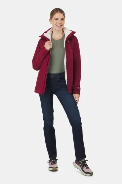 Duer Tech Fleece Denim Slim Straight Broek Dames