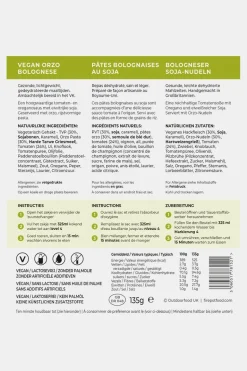 Firepot Vegan Orzo Bolognese 1-persoon Maaltijd