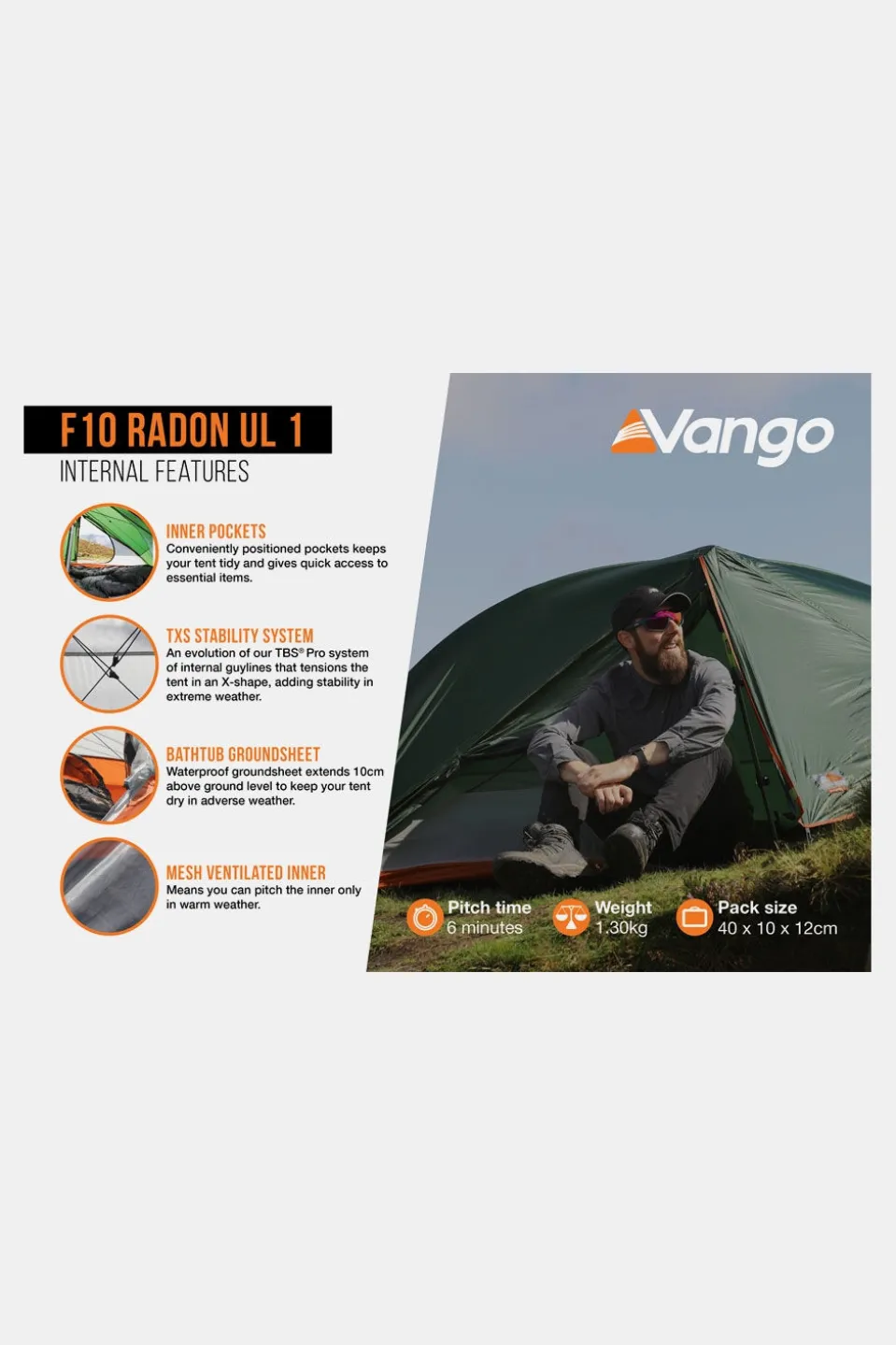 Force Ten Radon UL 1 Tent
