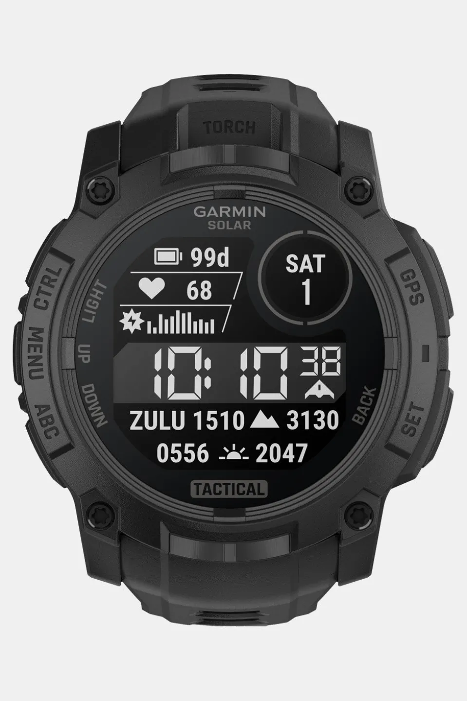 Garmin Instinct 3 Tactical Solar 50 mm GPS-Smartwatch