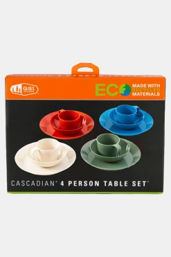 GSI Outdoors Cascadian 4 Person Table Set - Multi Servies
