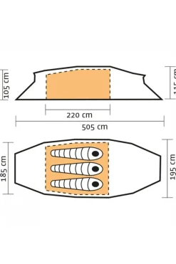 Hilleberg Kaitum GT 3-Persoons Tunneltent