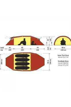 Hilleberg Kaitum GT 4-Persoons Tunneltent