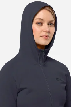 Jack Wolfskin Baiselberg Hooded Fz W Fleecevest Dames