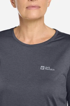 Jack Wolfskin Crosstrail 3/4 Sleeve Tee Shirt Dames