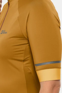 Jack Wolfskin Gravex FZ S/S Fietsshirt Dames