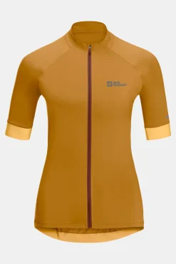 Jack Wolfskin Gravex FZ S/S Fietsshirt Dames