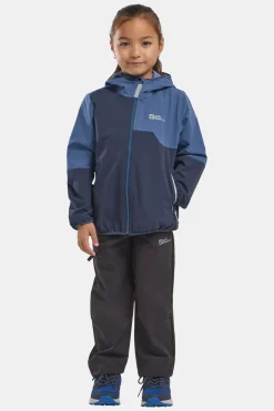 Jack Wolfskin Turbulence Hooded Softshell Jas Junior