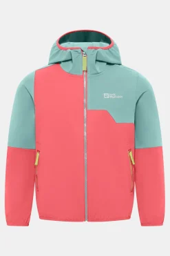 Jack Wolfskin Turbulence Hooded Softshell Jas Junior