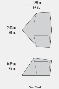 MSR Gearshed Luifel Voortent
