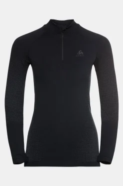 Odlo Performance Warm Eco Turtle Neck Half Zip Basislaagtop Dames