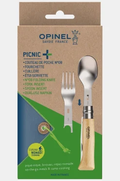 Opinel Picknic Plus Outdoor Cutlery Set 4-delig Reisbestek