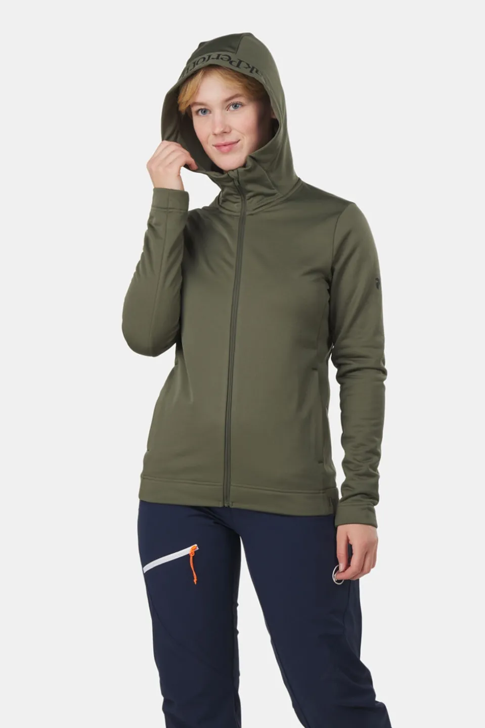 Peak Performance W Rider Tech Zip Hood Fleecevest Dames