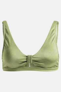 Roxy Brilho Bralette Tri Bikini Top Dames