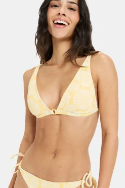 Roxy Tropical Tile Elongated Tri Bikini Top Dames