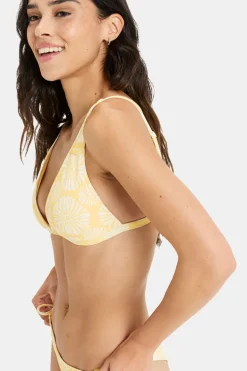 Roxy Tropical Tile Elongated Tri Bikini Top Dames