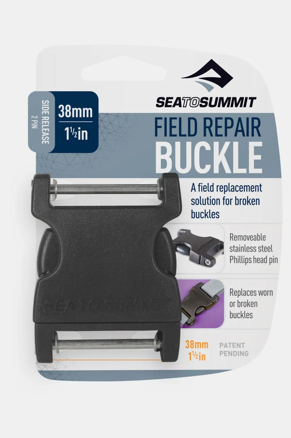 Sea To Summit Field Repair Buckle - 38mm Side Release 2 pin