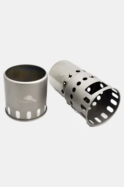 TOAKS Titanium Backpacking Wood Burning Stove STV-11