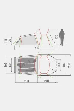Vaude Chapel L XT 3-Persoons Tunneltent