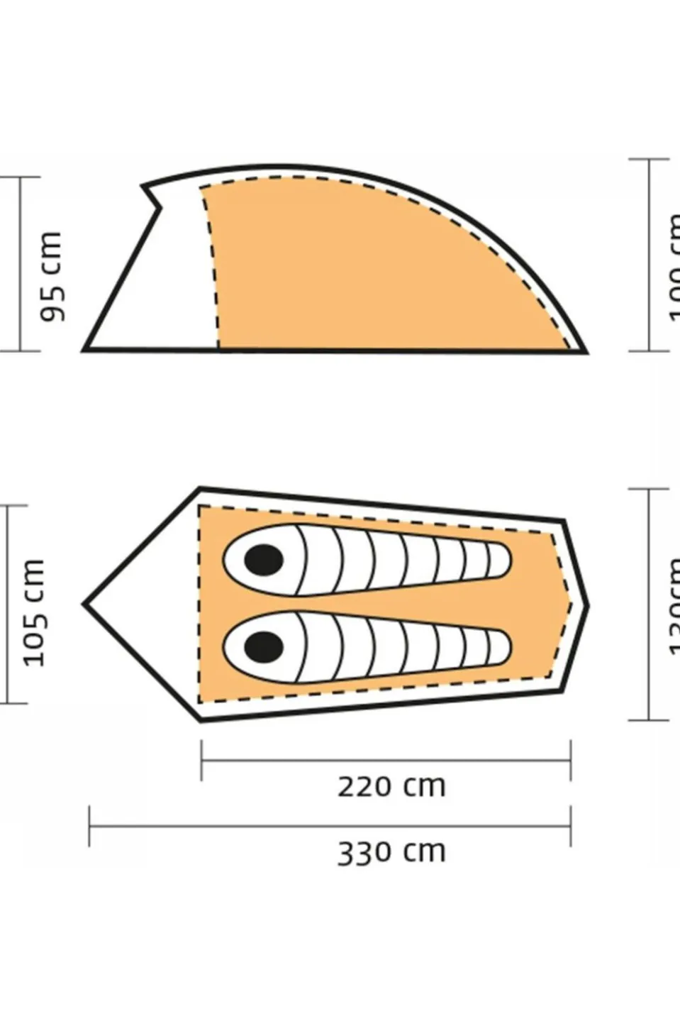 Vaude Hogan UL 2P Hybride tent